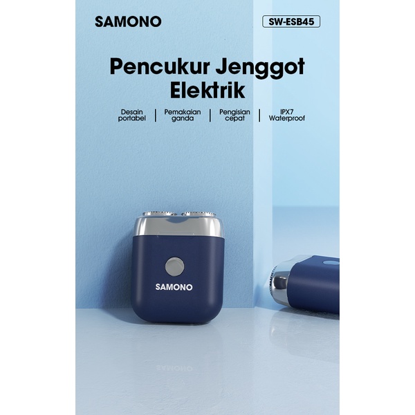Alat Cukur Jenggot Elektrik SAMONO Waterproof Portable Shaver SW-ESB45