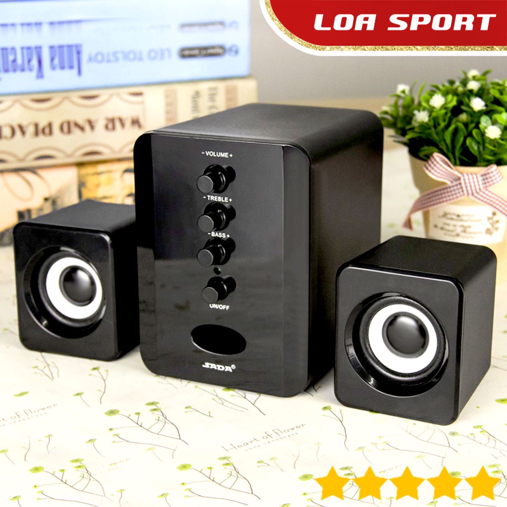 Speaker Aktif Laptop PC Komputer Multimedia Stereo Subwoofer USB Power