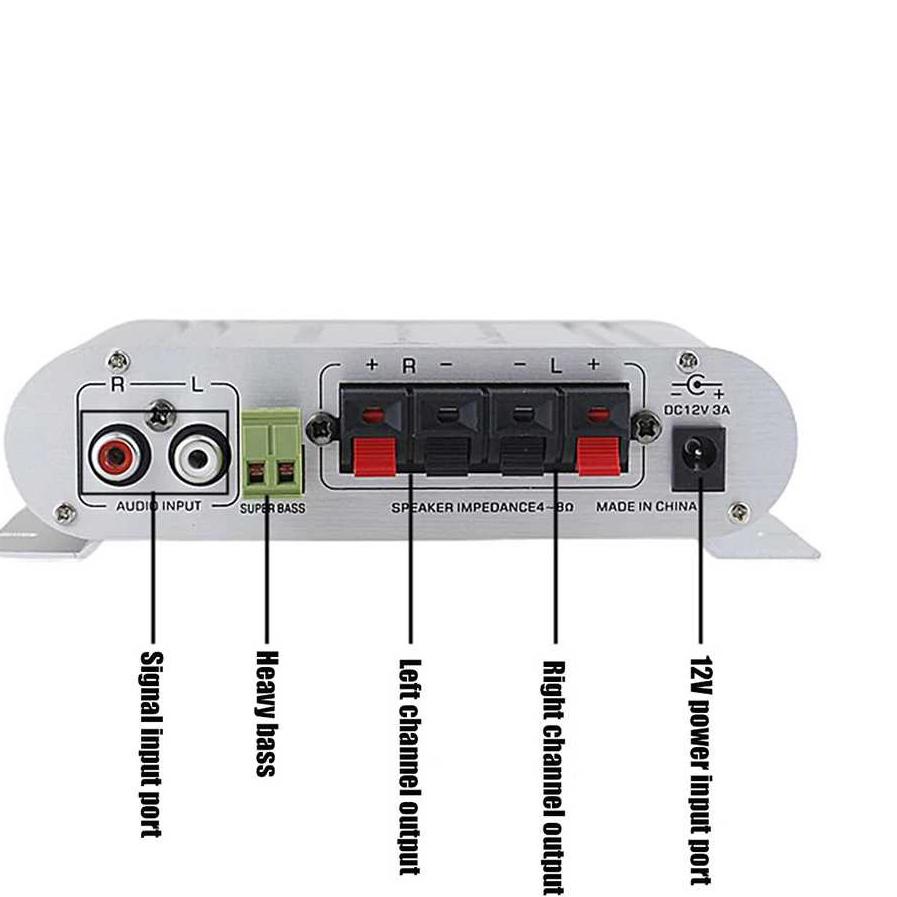 10.10 FLASH SALE HiFi Stereo Amplifier Treble Bass Booster 3 Channel / Amplifier Mini Power Penguat 