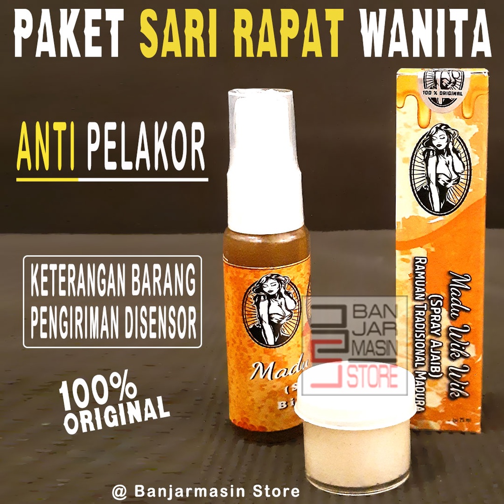 Paket Sari Rapet Wanita Perapat Miss V Vagina Madu Wikwik Spray Jamu Oles Dayak Wik Serbuk Perawan