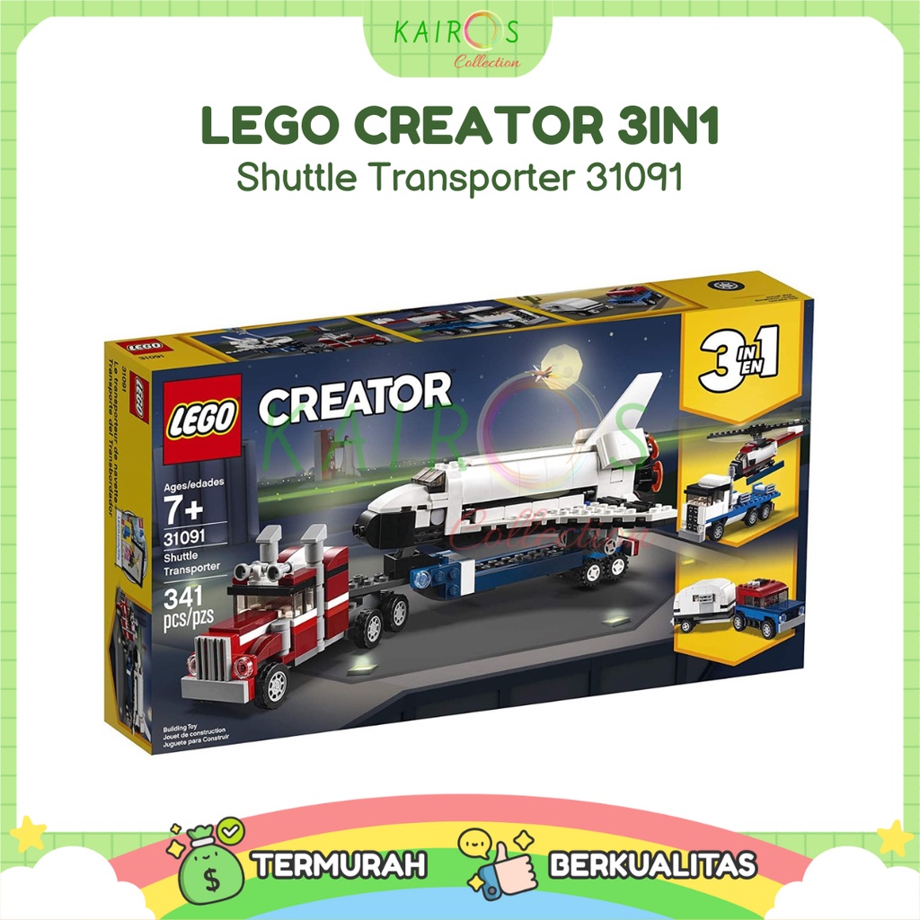 Lego Creator 3in1 Shuttle Transporter 31091