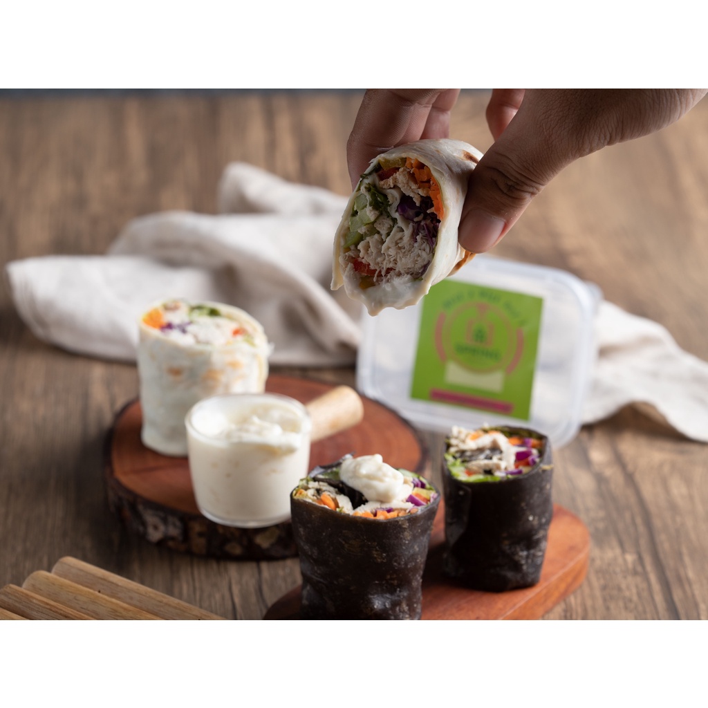 

Salad Wrap Tuna (Tortilla Rainbow Tuna Salad Wrap)!! 1-2 Jam Tiba!!