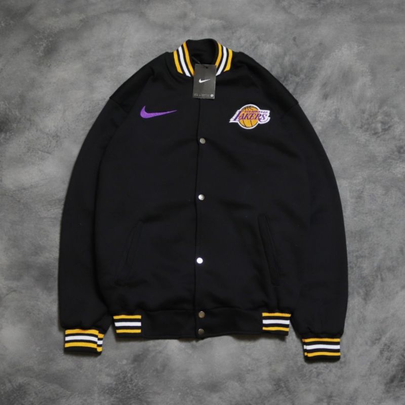 VARSITY LAKERS X NIKE HITAM BORDIR AUTHENTIC PREMIUM