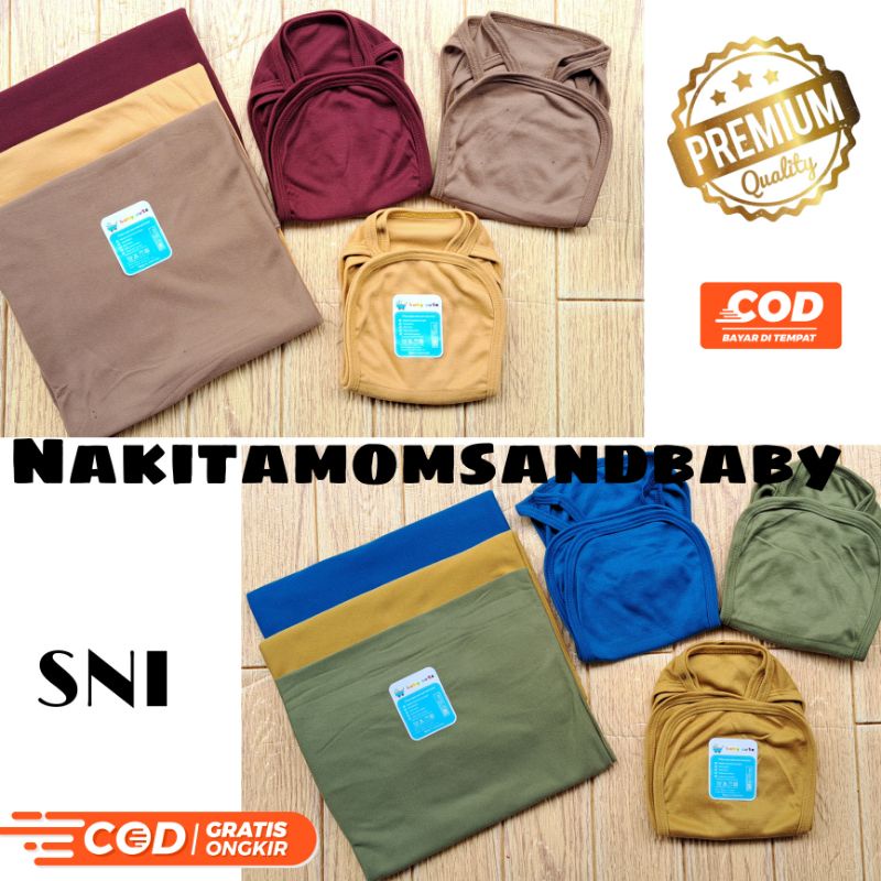 Paket Combo Super Hemat Swaddle plus Popok Babycute SNI 3 set Sale 7.7