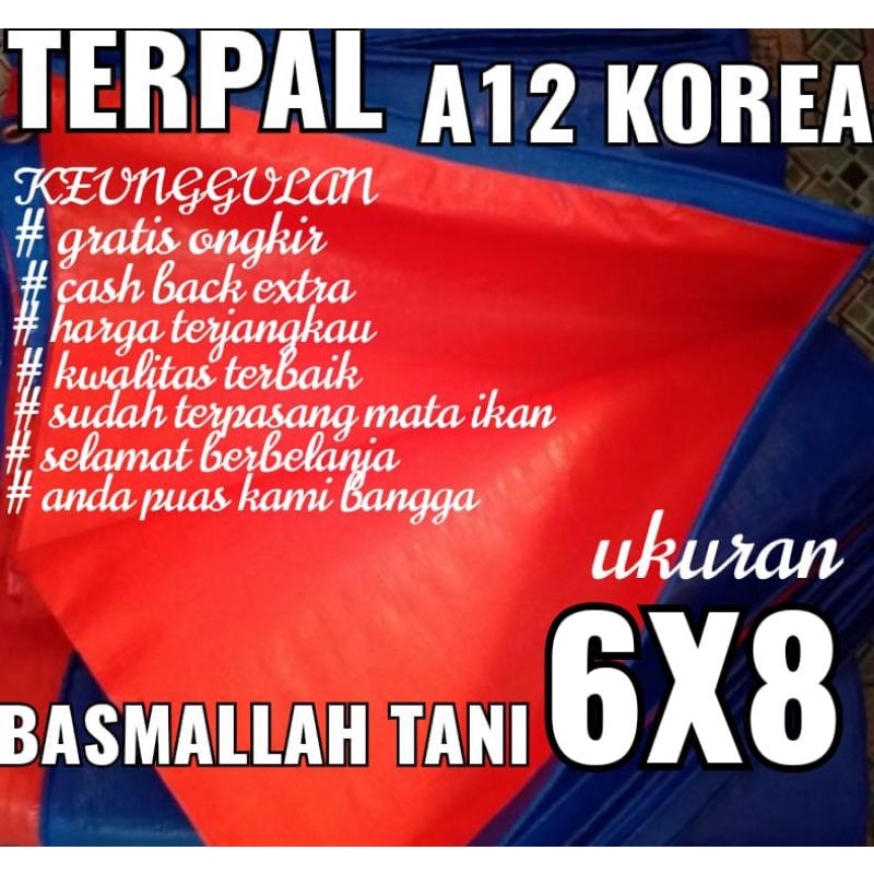 Terpal korea A12 ukuran 6x8 meter mrek TRECK