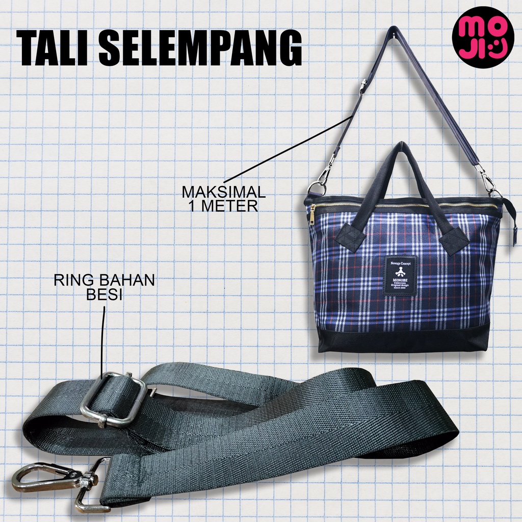 Tas Selempang Monobe Pria Wanita Ukuran Besar / Tas Bahu Monobe / Tas Kantor 2in1