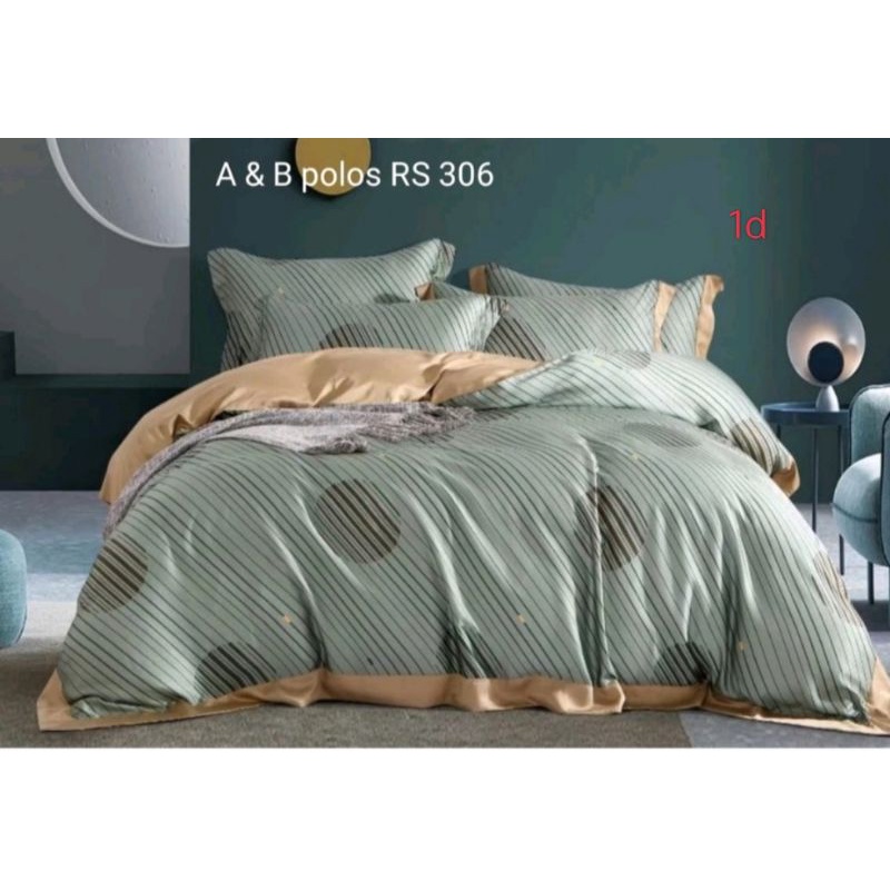 (1)BYAK MOTIF!!sprei serat bamboo sutra organik sutra asli serat bambu