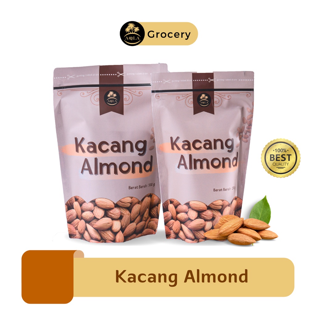 

KACANG ALMOND PANGGANG ORIGINAL RENYAH / ROASTED ALMOND