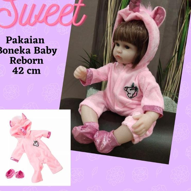 KMF.18Oc22ᵂ ‑ Aksesoris Pakaian Baju Topi Sepatu Boneka Reborn 38 cm, 42 cm, 45 cm, 48 cm
