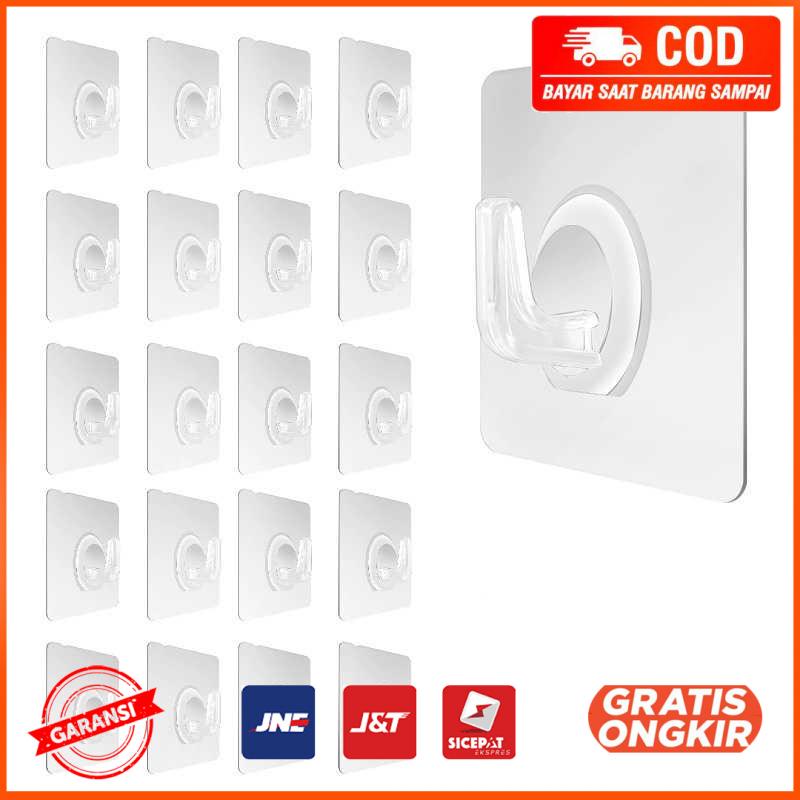 Rak Gantungan Hook Wall Hanger Organizer Adhesive 10PCS TC22