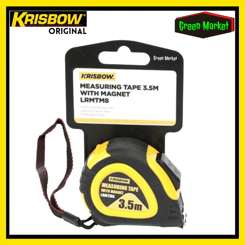 Krisbow Meteran 3,5 Meter || Meteran Krisbow 3,5 Meter || Measuring Tape Krisbow