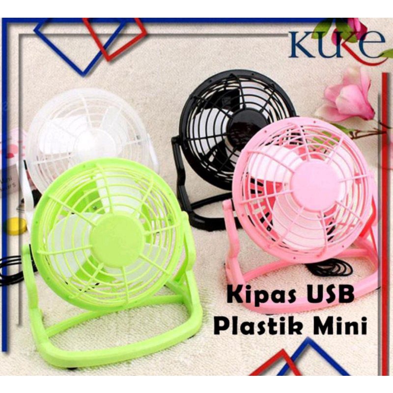 DHIOSHOPI ❤️KUKE Kipas Angin Portable / Kipas Angin USB / Kipas Angin Mini / Mini Fan / Kipas USB Plastik