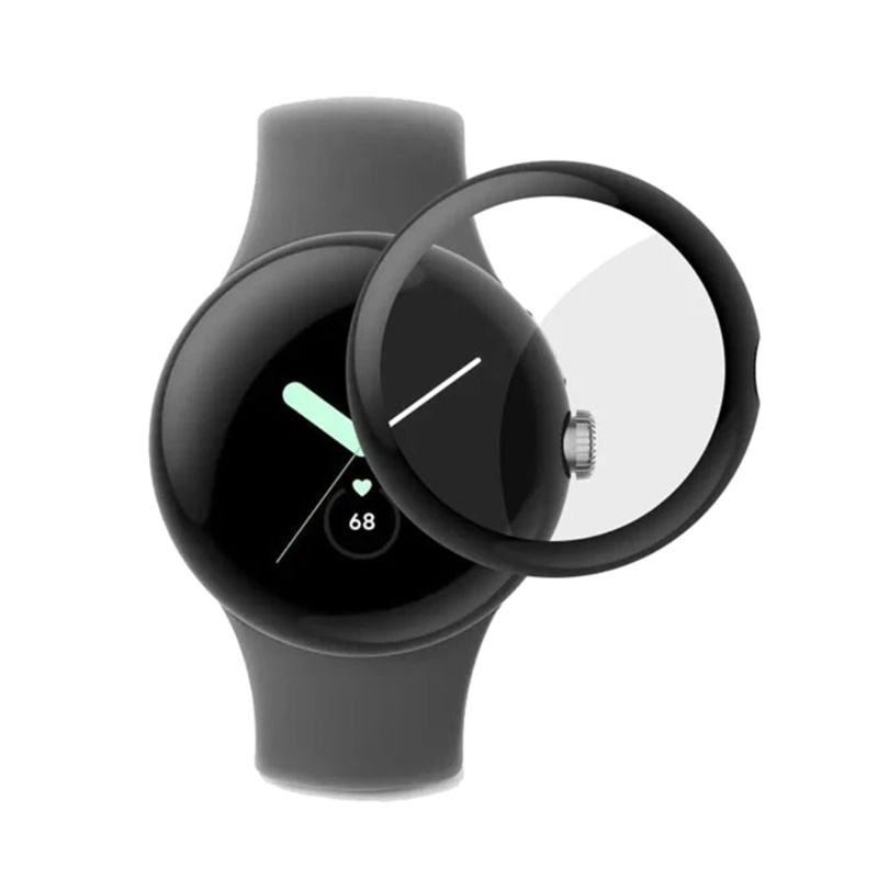 Cre Pelindung Layar Smartwatch Pixel Dengan Bumper Lengkung