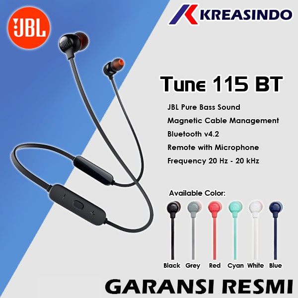 JBL Tune 115BT / T115 BT / T 115BT / T115BT Garansi Resmi
