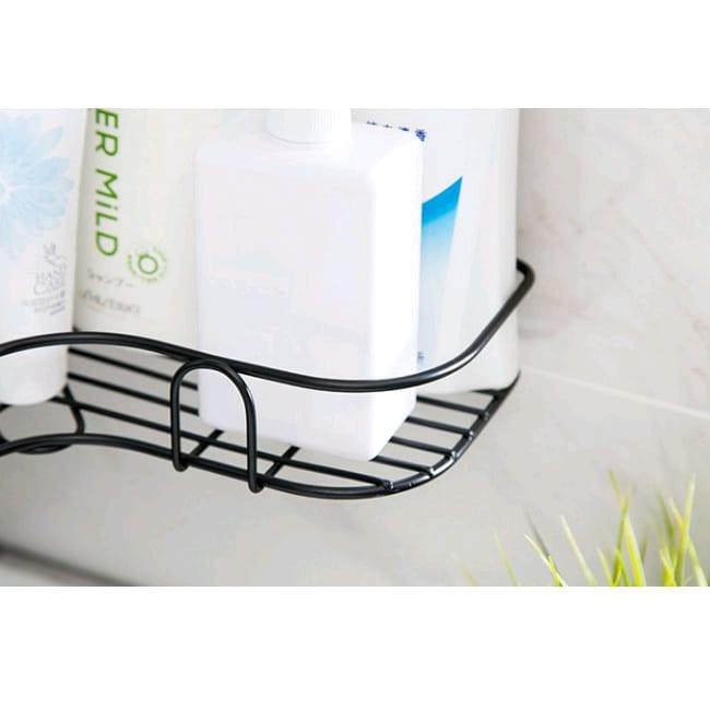 Q6Y3 Rak Sudut siku Besi Tempel dinding Kamar Mandi Toilet - Rak Bumbu Dapur 1 susun EII