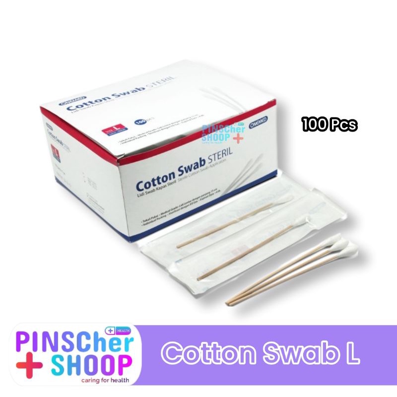 Cotton Swab Sterile L isi 100pcs ONEMED
