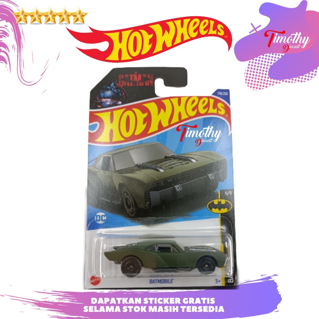 Hot Wheels Batman DC Batmobile Hijau