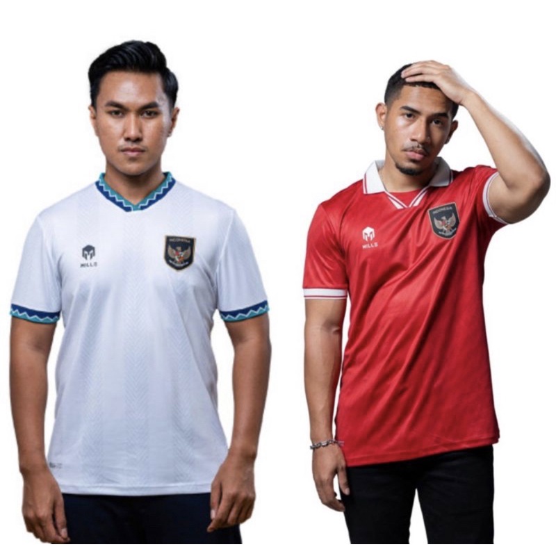 JERSEY MILLS TIMNAS INDONESIA HOME AWAY REPLICA ORIGINAL VERSION 2022