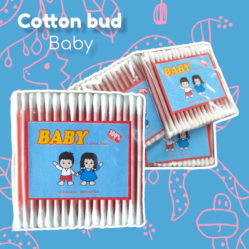 COTTON BUD BABY KOREK KUPING PEMBERSIH TELINGA ISI ± 30 per pcs