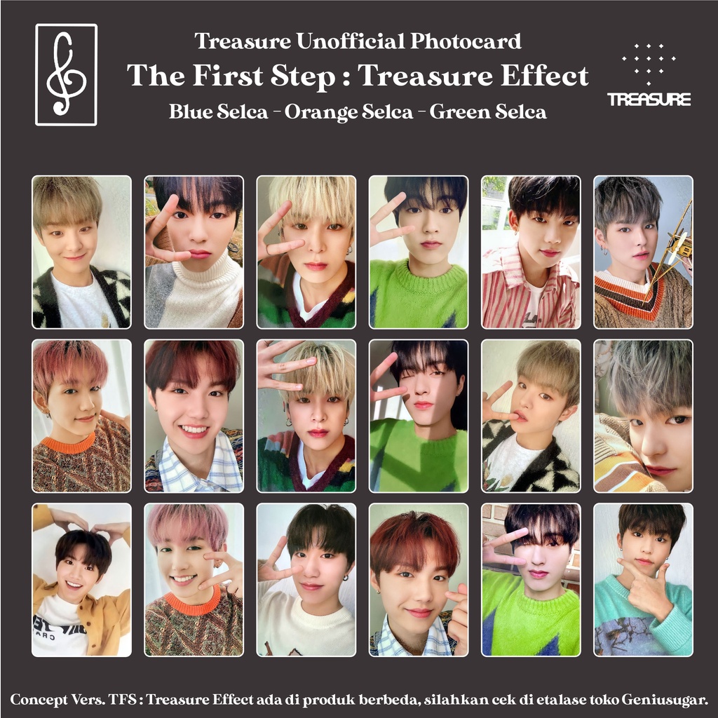 [REPLIKA TREASURE] PHOTOCARD THE FIRST STEP TREASURE EFFECT SELCA UNOFFICIAL