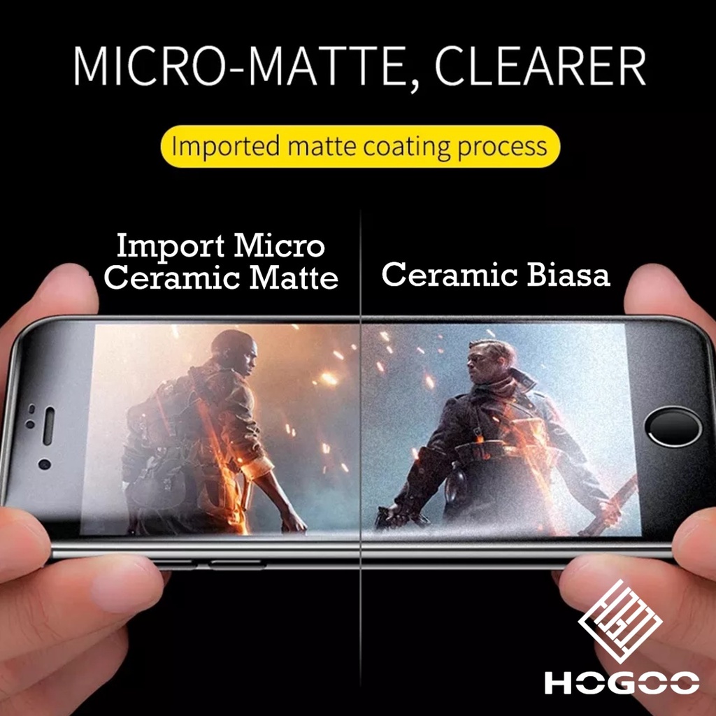 CERAMIC MATTE GLASS DEPAN XIAOMI REDMI 6 6A 7 7A 8 8A PRO 9 POWER 9T 9A 9C 10A 10C 10 NOTE 5 PRO 7 PRO 8 PRO 9 PRO MAX 10S 10 PRO 11S 11 PRO POCO X3 C40 M3 PRO M4 PRO F3 PRO F4 GT X3 PRO X3 GT