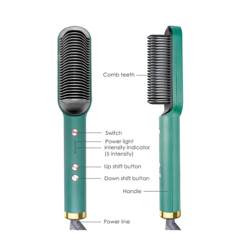 CATOKAN RAMBUT SISIR 2 IN 1 LURUS DAN KRITING / HAIR STRAIGHTENER CURLER