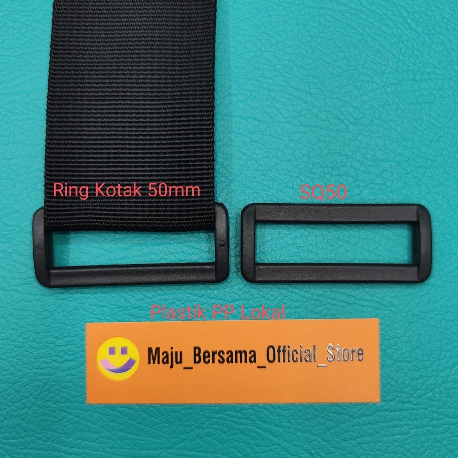 Buckle Plastik PP Lokal - Ring Kotak &amp; Jalan 38mm/50mm - SW1