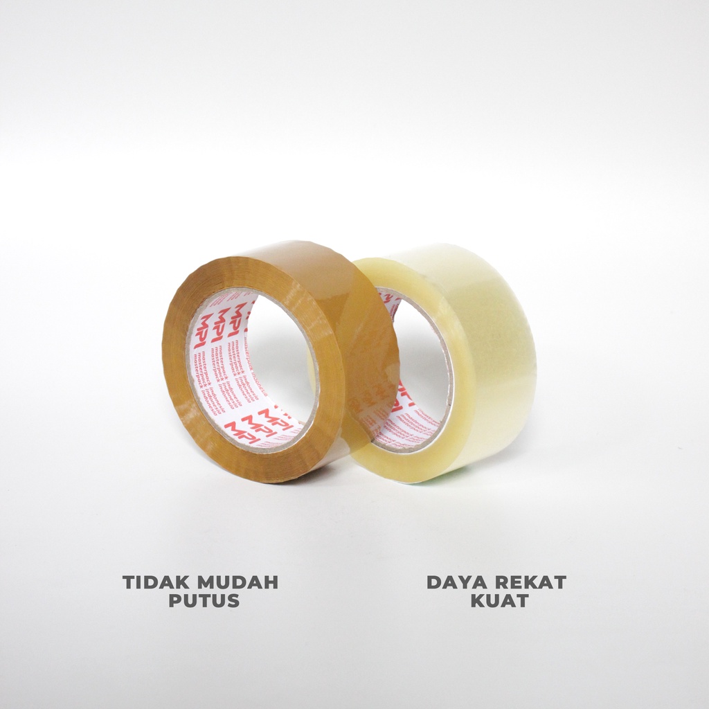 

Lakban Bening - Lakban Cokelat 45 mm x 110 Yard Master Pack Indonesia