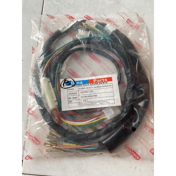 KABEL BODI KABEK BODY GLPRO GLMAX GL 100 CDI GL PRO MAX CDI BLACK ENGINE 32100-KG2-950