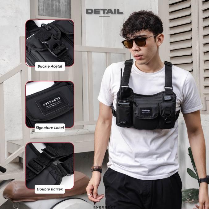 BAYAR DITEMPAT Tas Dada Anti Air Pria Traveling Chest Bag Tactical Waterproof Outdoor /TAS SELEMPANG