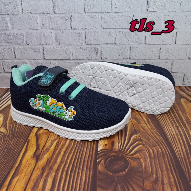 Sepatu Anak Laki New Era Dino Mini 27-30 Original
