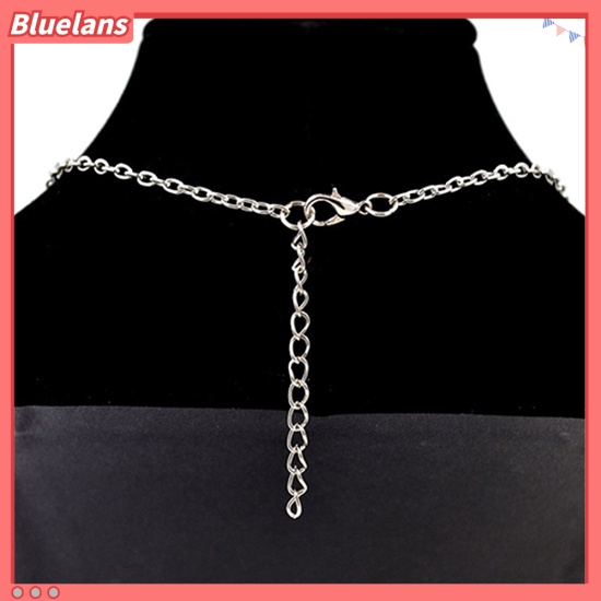 Bluelans Women Men Round Hollow Star Pentagram Pendant Necklace Xmas Gift Cool Jewelry