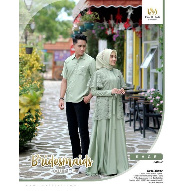 Bridesmaid Couple by Isa Hijab | Isa Hijab | Dress Bridesmaid | Bridesmaid Couple | Kemeja Couple | 