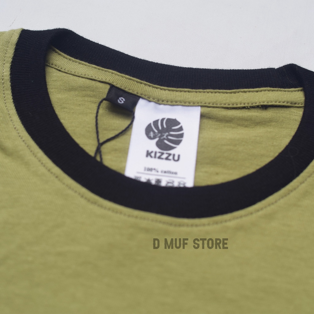 Kizzu Kaos Anak Premium Cotton 30s Usia 1-12 Tahun Push Olive- dmufstore