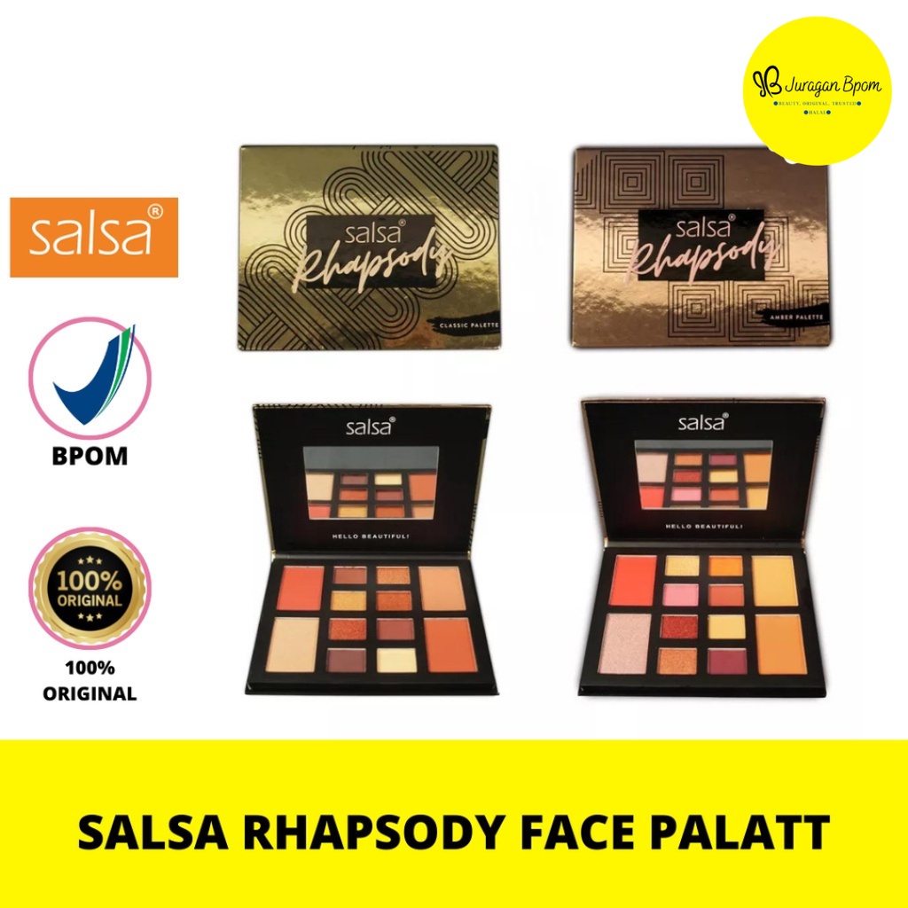 SALSA RHAPSODY FACE PALETTE EYESHADOW | ORI | BPOM