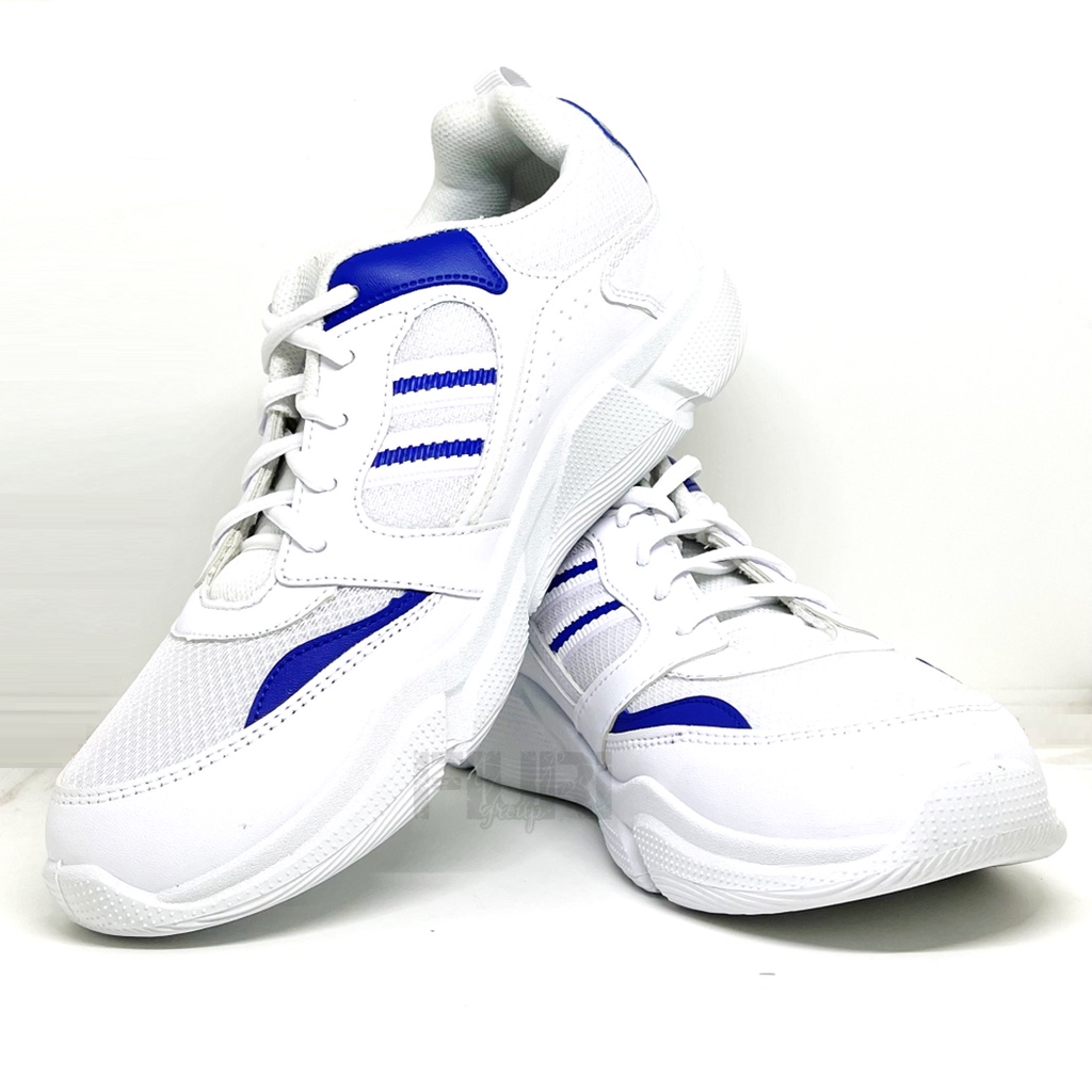 FIURI – Pro ATT Original - CB 340 PUTIH BIRU 39-43 - Sepatu Kets Pria - Sepatu Sneakers Pria - Sepatu Olahraga Sport  Pria - Sepatu Badminton tekstil - Sepatu Jogging Lari Running Fitness Gym Pria - Sepatu Laki-Laki Cowok - Sepatu Sekolah Bertali