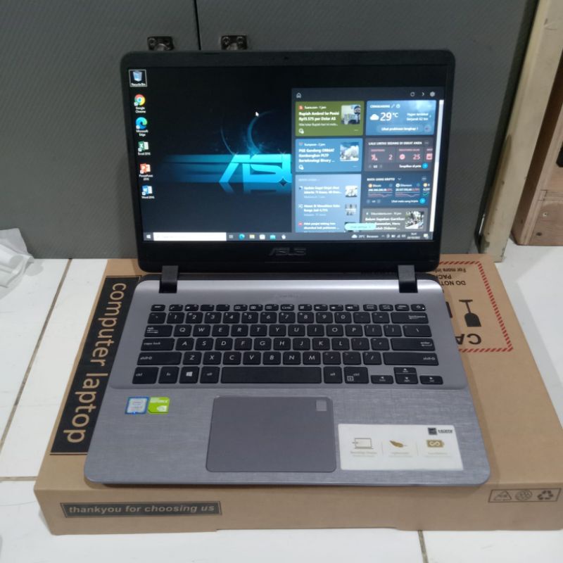 Laptop Asus VivoBook A407UF Cor i5-8250U Ram 8Gb/Ram 4Gb/SSD 256Gb+SSD 1TB  NVDIA GEFORCE MX130 2GB