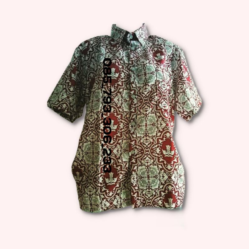 kemeja,batik,sekolah,SD,PENDEK,BUNGA,BANGSA