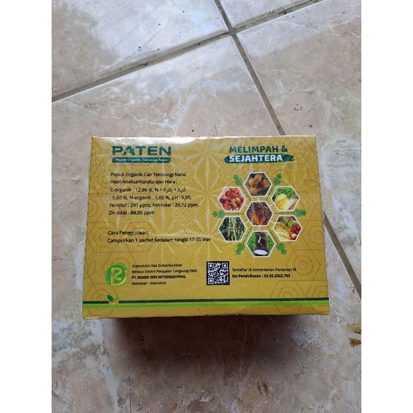 Paten gold pupuk organik teknologi nano