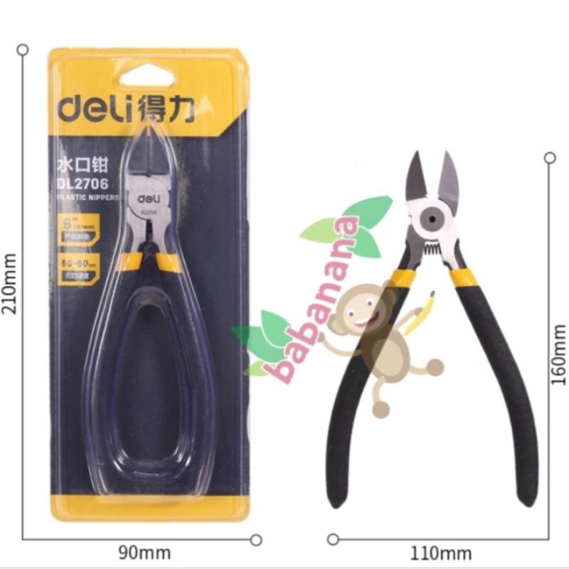 Deli DL2706 Tang potong cutting wire pliers jepit potong nippers