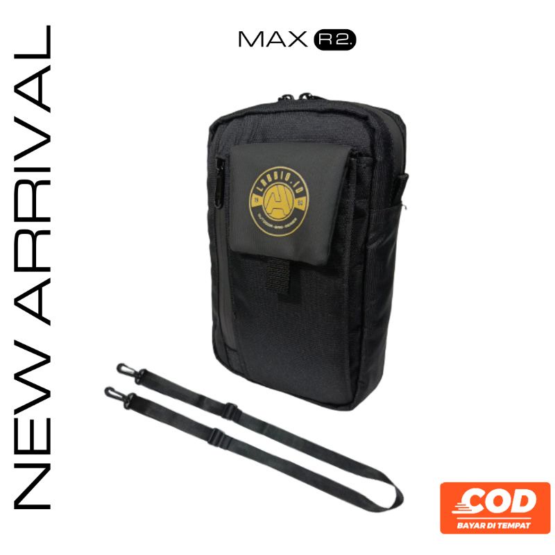 Tas Selempang pria Travel pouch pria Sling bag mini cowok Premium labbio MAX R2