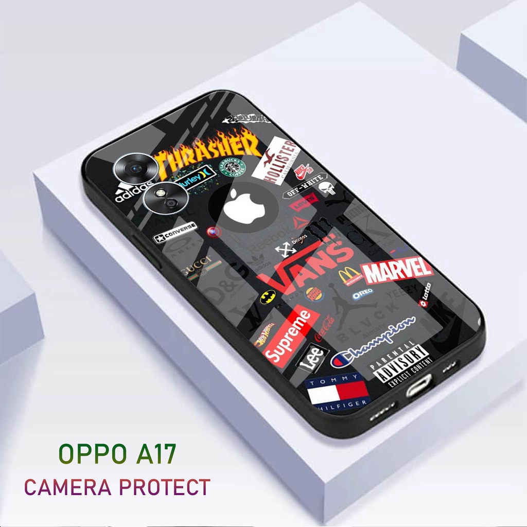 [A12] Softcase Kaca Kilau Oppo A17 / Casing Handphone Oppo A17 / Case Hp Oppo A17