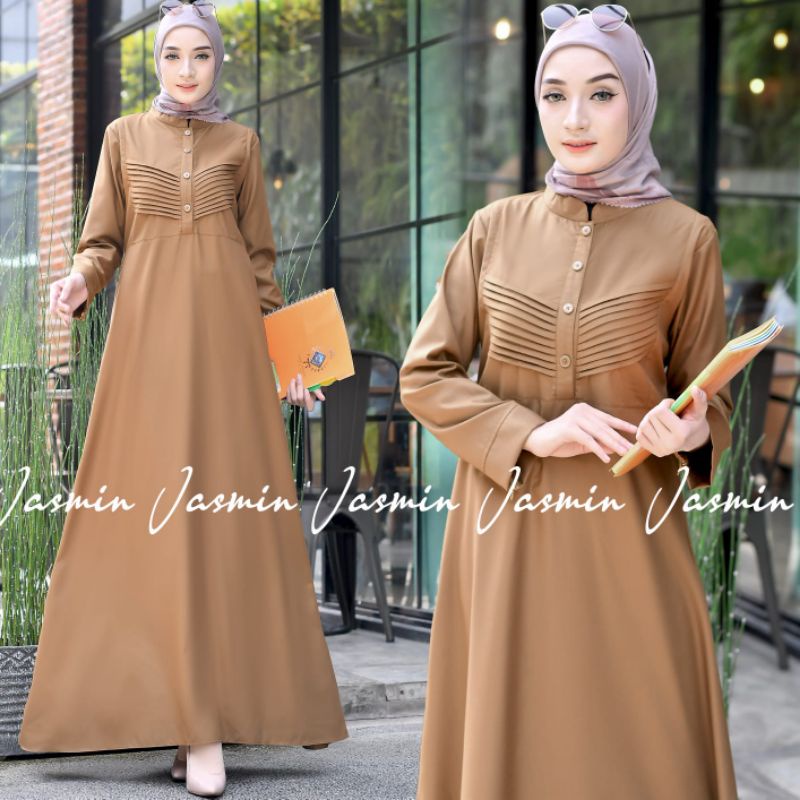 GAMIS.GAMIS PEMDA PNS KHEKY TERBARU.GAMIS TOYOBO FODU.SERAGAM KERJA WANITA S M L XL XXL JUMBO ( OBNE