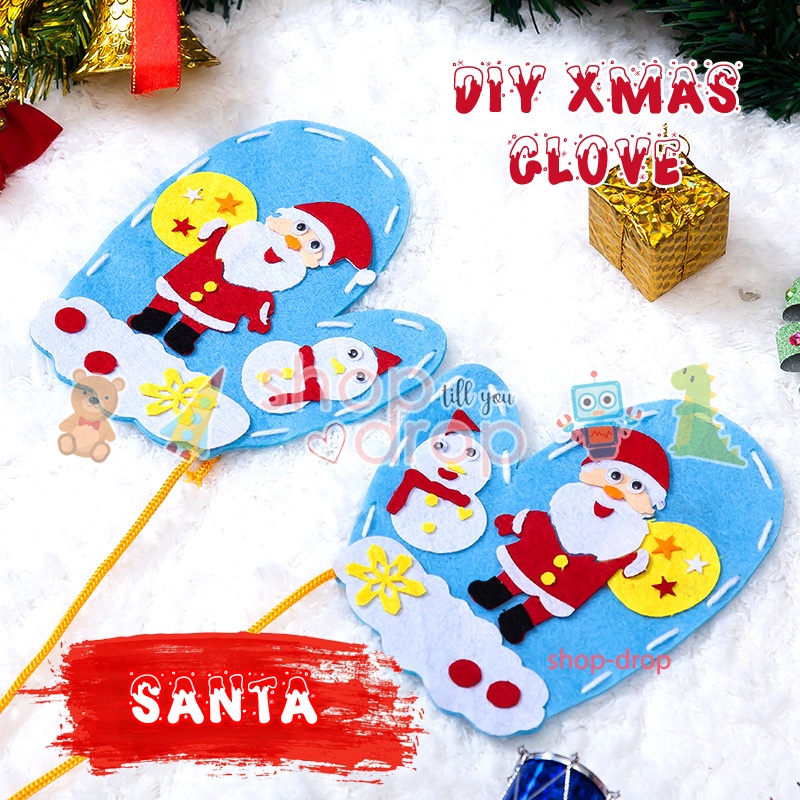 DIY Sarung Tangan Natal Anak - Aksesoris Natal - DIY Christmas Glove