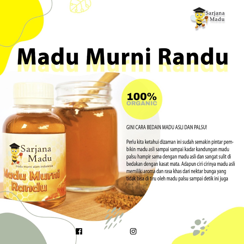 

(ZG-SM24) Madu Randu 150 ml, Madu Murni Nektar Randu, Madu Murni 100% Asli