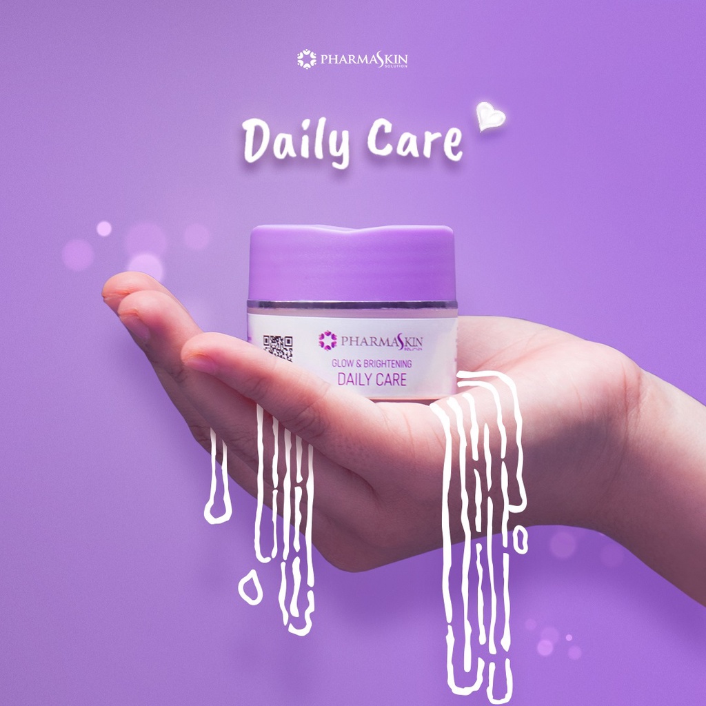 Pharmaskin Daily Care Glow & Brigthening Sunscreen Cream Siang