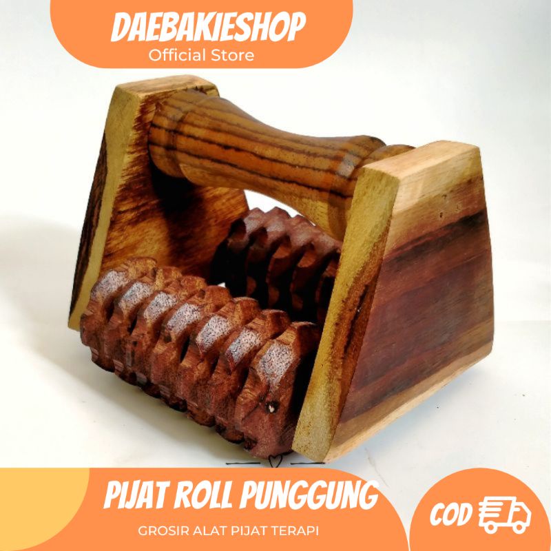 COD SIDOARJO roll 2 punggung /Alat Pijat Kayu Sonokeng Roll Punggung / Alat Pijat Refleksi kaki tang
