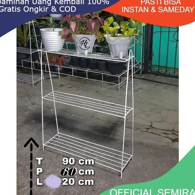 Rak Besi Pot Bunga 3 Susun Tanaman Hias/RAK SEPATU MODERN/STANDING POT