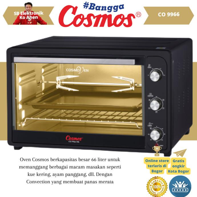 Cosmos Countertop Oven Listrik Co 9966 Vrl 66 Liter Jamilakesuma
