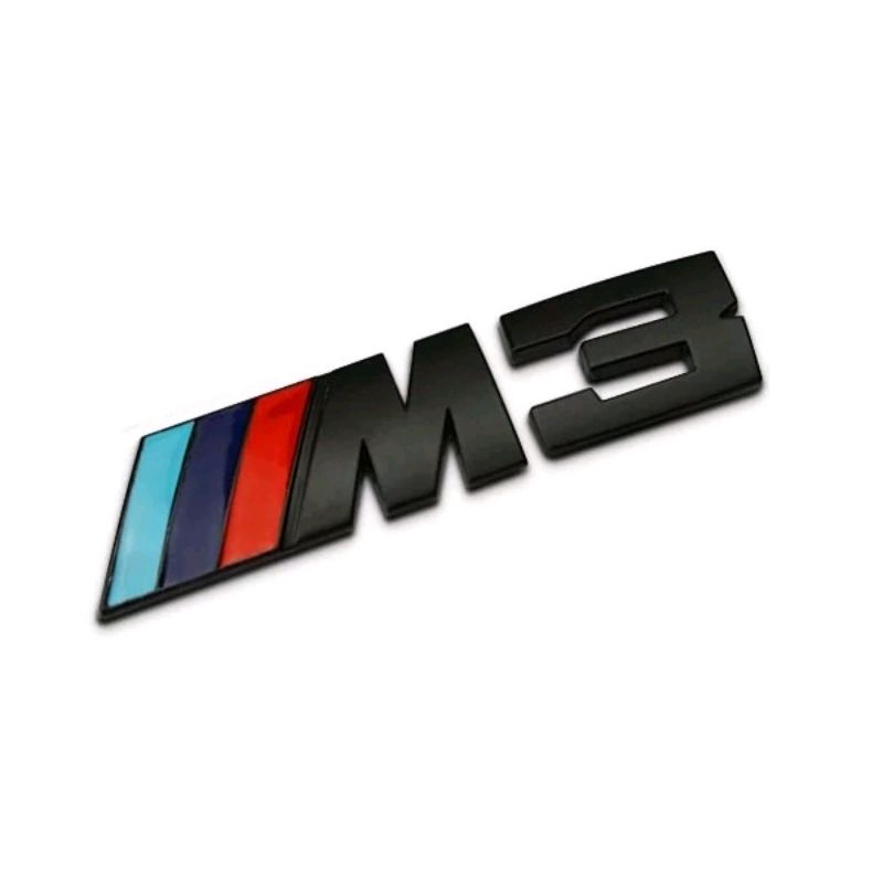 ///M3 BMW emblem / M power emblem / emblem M3 untuk bagasi Warna hitam Dop